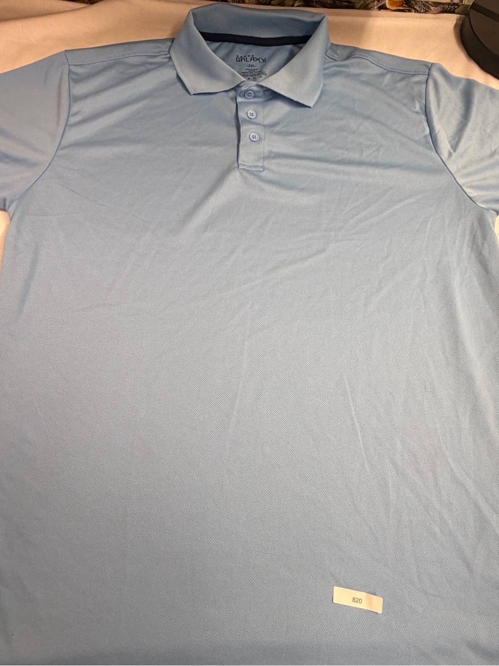 Galaxy By Harvic Men’s Light Blue Polo Shirt